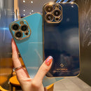 Electroplating Metal Frame Precise Hole TPU Protective Case For iPhone 13 Pro(White)