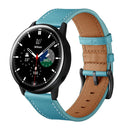 For Samsung Galaxy Watch4 40mm/44mm Leather Watch Band(Blue)