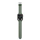Hollow Out Silicone Watch Band For Apple Watch Series 7 45mm / 6&SE&5&4 44mm / 3&2&1 42mm(Olive Green)
