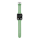 Hollow Out Silicone Watch Band For Apple Watch Series 7 45mm / 6&SE&5&4 44mm / 3&2&1 42mm(Grass Green)