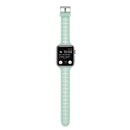 Hollow Out Silicone Watch Band For Apple Watch Series 7 45mm / 6&SE&5&4 44mm / 3&2&1 42mm(Light Green)