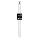 Hollow Out Silicone Watch Band For Apple Watch Series 7 45mm / 6&SE&5&4 44mm / 3&2&1 42mm(White)
