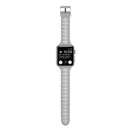 Hollow Out Silicone Watch Band For Apple Watch Series 7 45mm / 6&SE&5&4 44mm / 3&2&1 42mm(Grey)
