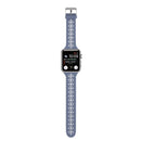 Hollow Out Silicone Watch Band For Apple Watch Series 7 45mm / 6&SE&5&4 44mm / 3&2&1 42mm(Grey Blue)
