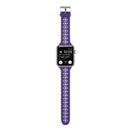 Hollow Out Silicone Watch Band For Apple Watch Series 7 45mm / 6&SE&5&4 44mm / 3&2&1 42mm(Purple)