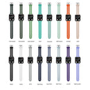 Hollow Out Silicone Watch Band For Apple Watch Series 7 45mm / 6&SE&5&4 44mm / 3&2&1 42mm(Grey)