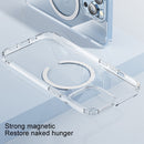 For iPhone 13 Pro Max ROCK Transparent Magnetic Shockproof Protective Case