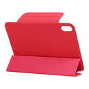 Horizontal Flip Ultra-thin Fixed Buckle Magnetic PU Tablet Case With Three-folding Holder & Sleep / Wake-up Function For iPad mini 6(Red)