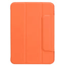 Horizontal Flip Ultra-thin Fixed Buckle Magnetic PU Tablet Case With Three-folding Holder & Sleep / Wake-up Function For iPad mini 6(Orange)