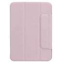 Horizontal Flip Ultra-thin Fixed Buckle Magnetic PU Tablet Case With Three-folding Holder & Sleep / Wake-up Function For iPad mini 6(Pink)