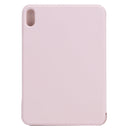 Horizontal Flip Ultra-thin Fixed Buckle Magnetic PU Tablet Case With Three-folding Holder & Sleep / Wake-up Function For iPad mini 6(Pink)