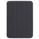 Horizontal Flip Ultra-thin Double-sided Clip Non-buckle Magnetic PU Tablet Case With Three-folding Holder & Sleep / Wake-up Function For iPad mini 6(Black)