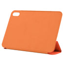 Horizontal Flip Ultra-thin Double-sided Clip Non-buckle Magnetic PU Tablet Case With Three-folding Holder & Sleep / Wake-up Function For iPad mini 6(Orange)