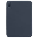 Horizontal Flip Ultra-thin Double-sided Clip Non-buckle Magnetic PU Tablet Case With Three-folding Holder & Sleep / Wake-up Function For iPad mini 6(Dark Blue)