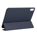 Horizontal Flip Ultra-thin Double-sided Clip Non-buckle Magnetic PU Tablet Case With Three-folding Holder & Sleep / Wake-up Function For iPad mini 6(Dark Blue)