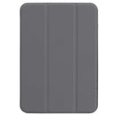 Horizontal Flip Ultra-thin Double-sided Clip Non-buckle Magnetic PU Tablet Case With Three-folding Holder & Sleep / Wake-up Function For iPad mini 6(Dark Grey)