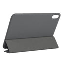 Horizontal Flip Ultra-thin Double-sided Clip Non-buckle Magnetic PU Tablet Case With Three-folding Holder & Sleep / Wake-up Function For iPad mini 6(Dark Grey)