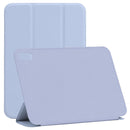 Horizontal Flip Ultra-thin Double-sided Clip Non-buckle Magnetic PU Tablet Case With Three-folding Holder & Sleep / Wake-up Function For iPad mini 6(Purple)