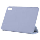 Horizontal Flip Ultra-thin Double-sided Clip Non-buckle Magnetic PU Tablet Case With Three-folding Holder & Sleep / Wake-up Function For iPad mini 6(Purple)