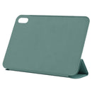 Horizontal Flip Ultra-thin Double-sided Clip Non-buckle Magnetic PU Tablet Case With Three-folding Holder & Sleep / Wake-up Function For iPad mini 6(Pine Needle Green)