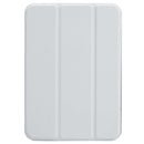 Horizontal Flip Ultra-thin Double-sided Clip Non-buckle Magnetic PU Tablet Case With Three-folding Holder & Sleep / Wake-up Function For iPad mini 6(Grey)