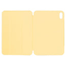 Horizontal Flip Ultra-thin Double-sided Clip Non-buckle Magnetic PU Tablet Case With Three-folding Holder & Sleep / Wake-up Function For iPad mini 6(Yellow)