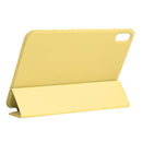 Horizontal Flip Ultra-thin Double-sided Clip Non-buckle Magnetic PU Tablet Case With Three-folding Holder & Sleep / Wake-up Function For iPad mini 6(Yellow)