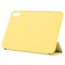 Horizontal Flip Ultra-thin Double-sided Clip Non-buckle Magnetic PU Tablet Case With Three-folding Holder & Sleep / Wake-up Function For iPad mini 6(Yellow)