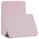 Horizontal Flip Ultra-thin Double-sided Clip Non-buckle Magnetic PU Tablet Case With Three-folding Holder & Sleep / Wake-up Function For iPad mini 6(Pink)