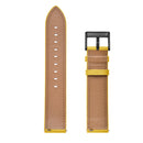 For Samsung Galaxy Watch 3 41mm Leather Watch Band(Yellow)