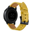 For Samsung Galaxy Watch 3 41mm Leather Watch Band(Yellow)