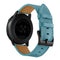 For Samsung Galaxy Watch 3 41mm Leather Watch Band(Blue)