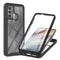 For Motorola Moto G60 Starry Sky Solid Color Series Shockproof PC + TPU Protective Case with PET Film(Black)