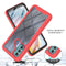 For Motorola Moto G60 Starry Sky Solid Color Series Shockproof PC + TPU Protective Case with PET Film(Red)