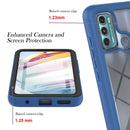 For Motorola Moto G60 Starry Sky Solid Color Series Shockproof PC + TPU Protective Case with PET Film(Royal Blue)