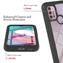 For Motorola Moto G30 / G10 / G10 Power Starry Sky Solid Color Series Shockproof PC + TPU Protective Case with PET Film(Black)