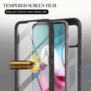 For Motorola Moto G30 / G10 / G10 Power Starry Sky Solid Color Series Shockproof PC + TPU Protective Case with PET Film(Black)