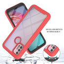 For Motorola Moto G30 / G10 / G10 Power Starry Sky Solid Color Series Shockproof PC + TPU Protective Case with PET Film(Red)