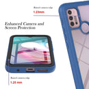 For Motorola Moto G30 / G10 / G10 Power Starry Sky Solid Color Series Shockproof PC + TPU Protective Case with PET Film(Royal Blue)