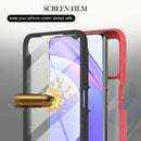 For Xiaomi Poco M3 / Redmi Note 9 4G Starry Sky Full Body Hybrid Shockproof Phone Case(Red)
