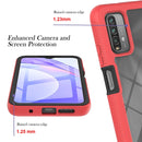 For Xiaomi Poco M3 / Redmi Note 9 4G Starry Sky Full Body Hybrid Shockproof Phone Case(Red)