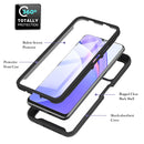 For Xiaomi Poco M3 / Redmi Note 9 4G Starry Sky Full Body Hybrid Shockproof Phone Case(Black)