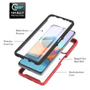 For Xiaomi Redmi Note 10 Pro Starry Sky Full Body Hybrid Shockproof Phone Case(Red)