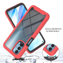 For OPPO A54 5G / A74 5G / A93 5G / OnePlus Nord N200 5G Starry Sky Full Body Hybrid Shockproof Phone Case(Red)