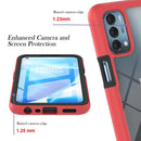 For OPPO A54 5G / A74 5G / A93 5G / OnePlus Nord N200 5G Starry Sky Full Body Hybrid Shockproof Phone Case(Red)