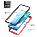 For OPPO A54 5G / A74 5G / A93 5G / OnePlus Nord N200 5G Starry Sky Full Body Hybrid Shockproof Phone Case(Red)