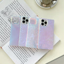 Laser Shockproof TPU Protective Case For iPhone 13 Pro Max(Purple Light)