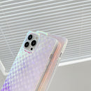Laser Shockproof TPU Protective Case For iPhone 13 Pro Max(Purple Light)