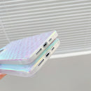 Laser Shockproof TPU Protective Case For iPhone 13 Pro Max(Purple Light)