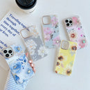 Dual-side Laminating Shockproof TPU Protective Case For iPhone 13 Pro Max(Light Blue)